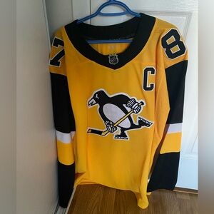 Pittsburgh Penguins Yellow Hockey Jersey (Alternate) Sydney Crosby Adidas